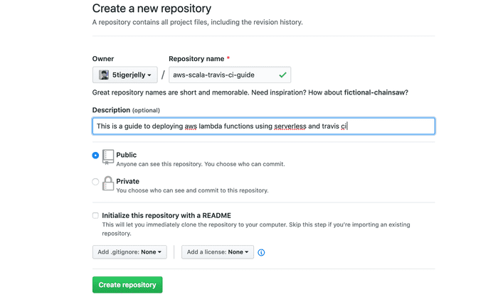 The repo must be public and not with a README for the free tier